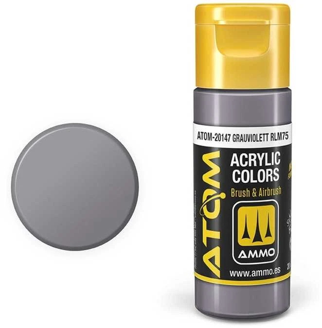 AMMO by MIG Jimenez AMMO MIG ATOM akriliniai dažai RLM75 Grauviolett, 20 ml (20147)