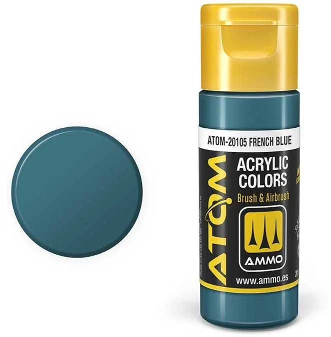 AMMO by MIG Jimenez AMMO MIG ATOM akriliniai dažai French Mėlyna 20 ml (20105)