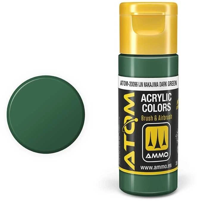 AMMO by MIG Jimenez AMMO MIG ATOM akriliniai dažai IJN Nakajima tamsiai žalia 20 ml (20096)