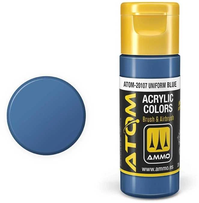 AMMO by MIG Jimenez AMMO MIG ATOM akriliniai dažai Uniform Mėlyna 20 ml (20107)