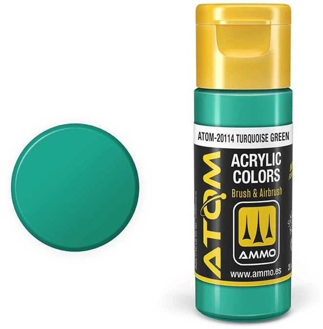AMMO by MIG Jimenez AMMO MIG ATOM akriliniai dažai Turkio žalia 20 ml (20114)