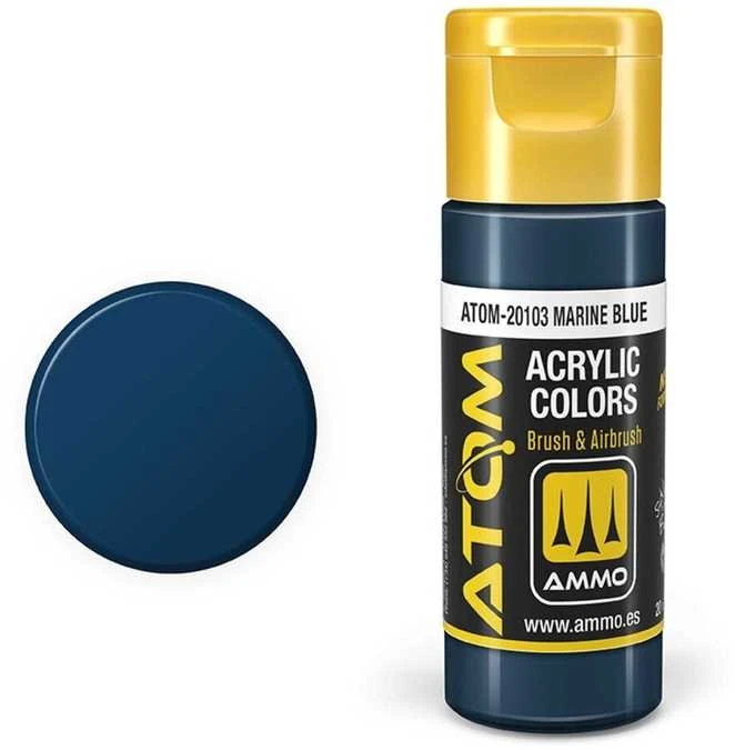 AMMO by MIG Jimenez AMMO MIG ATOM akriliniai dažai Marine Mėlyna 20 ml (20103)