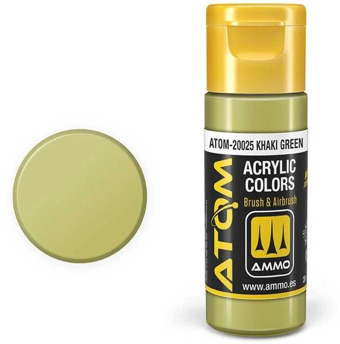 AMMO by MIG Jimenez AMMO MIG ATOM akriliniai dažai Khaki Žalias 20 ml