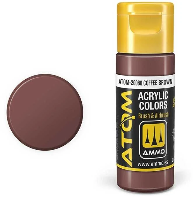 AMMO by MIG Jimenez AMMO MIG ATOM akriliniai dažai Kavos ruda 20 ml (20060)