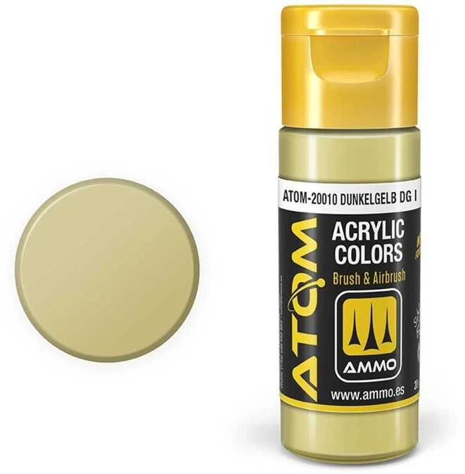 AMMO by MIG Jimenez AMMO MIG ATOM akriliniai dažai Dunkelgelb DG I, 20 ml (20010)