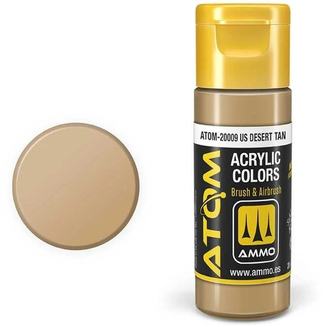 AMMO by MIG Jimenez AMMO MIG ATOM akriliniai dažai JAV Desert Tan 20 ml (20009)