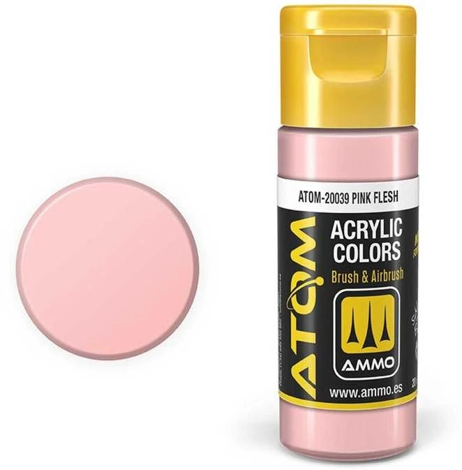 AMMO by MIG Jimenez AMMO MIG ATOM akriliniai dažai Kūno rožinė (Rožinė Flesh) 20 ml 20039