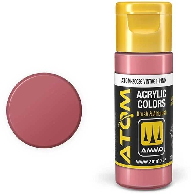 AMMO by MIG Jimenez AMMO MIG ATOM akriliniai dažai Vintage Rožinė, 20 ml (20036)