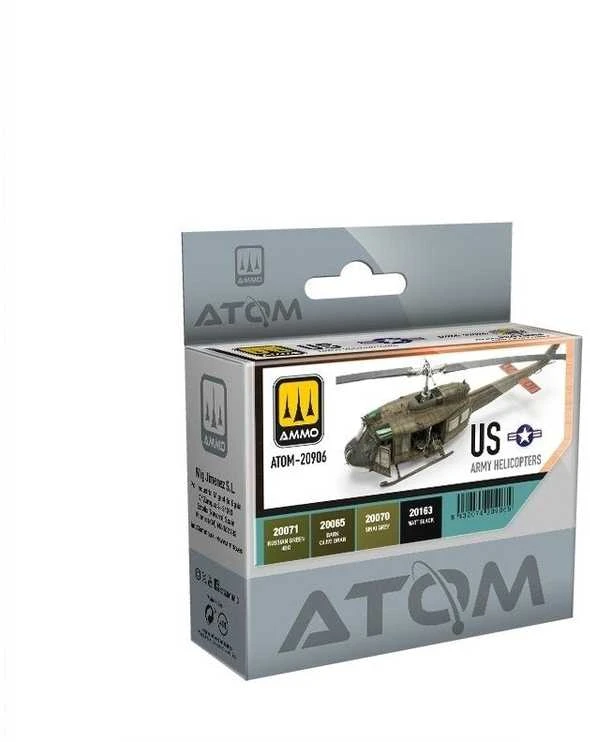 AMMO by MIG Jimenez AMMO MIG ATOM akrilinių dažų rinkinys – JAV armijos sraigtasparniams 20906