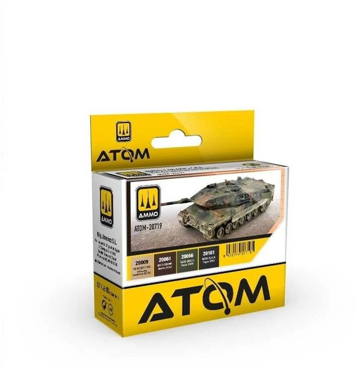 AMMO by MIG Jimenez AMMO MIG ATOM akrilinių dažų rinkinys NATO kamufliažo spalvoms 20719