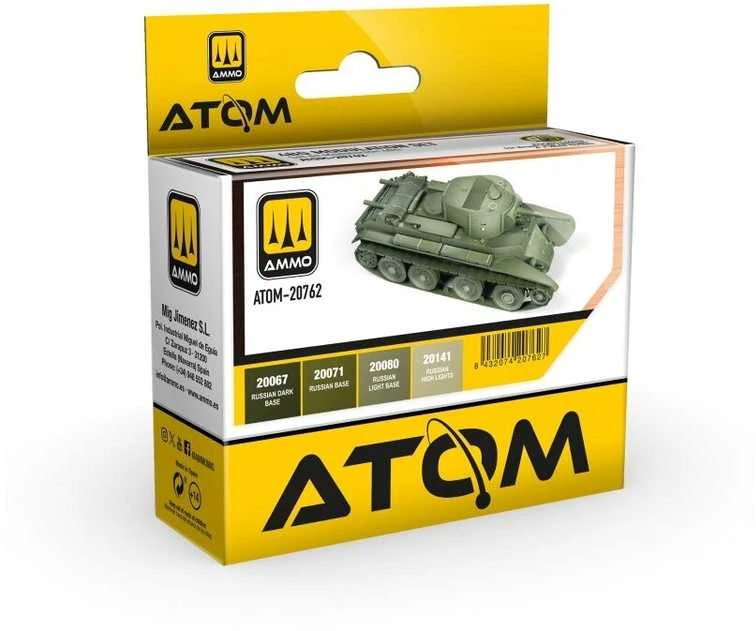 AMMO by MIG Jimenez AMMO MIG ATOM akrilinių dažų rinkinys 4BO moduliacijai, 4x20 ml (20762)
