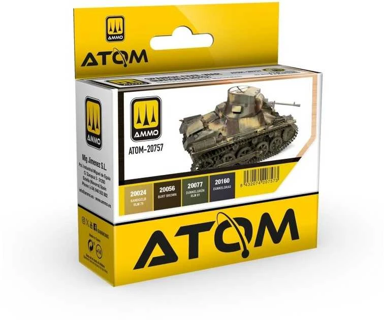 AMMO by MIG Jimenez AMMO MIG ATOM akrilinių dažų rinkinys Ispanijos pilietiniam karui tankams