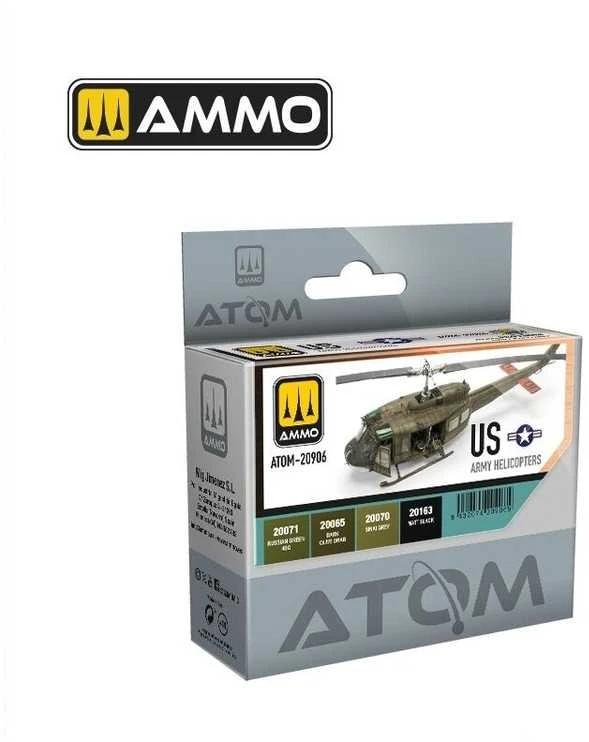 AMMO by MIG Jimenez AMMO MIG ATOM akrilinių dažų rinkinys – JAV armijos sraigtasparniams 20906