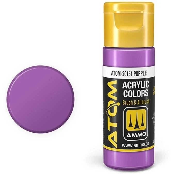 AMMO by MIG Jimenez AMMO MIG ATOM purpuriniai akriliniai dažai modeliui, 20 ml