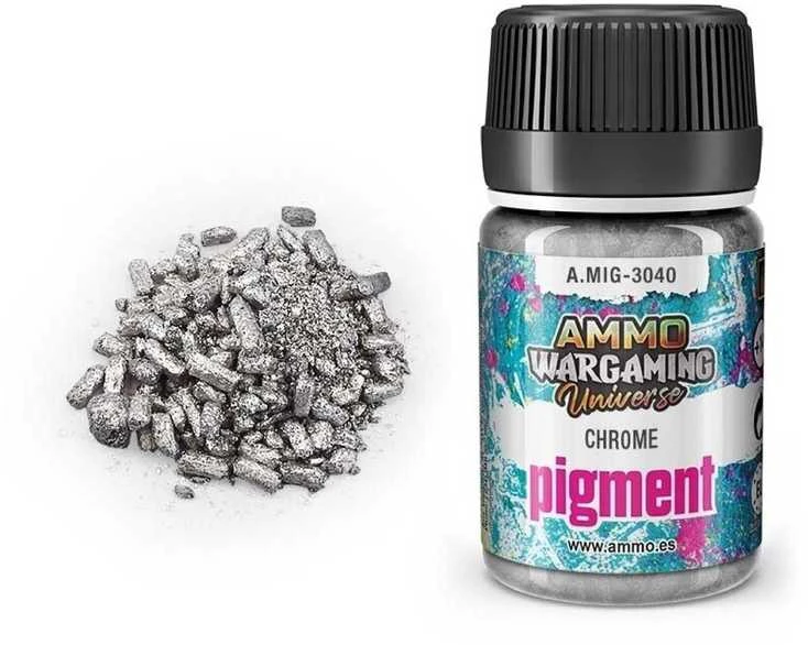 AMMO by MIG Jimenez AMMO MIG chromo efekto pigmentas 35 ml A.MIG-3040 – figūrėlėms ir dioramoms