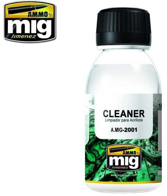 AMMO by MIG Jimenez AMMO MIG Cleaner akrilinių dažų valiklis teptukams ir aerografams, 100 ml