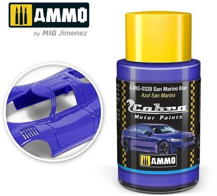 AMMO by MIG Jimenez AMMO MIG Cobra Motor dažai San Marino Mėlyna 30 ml (0328)