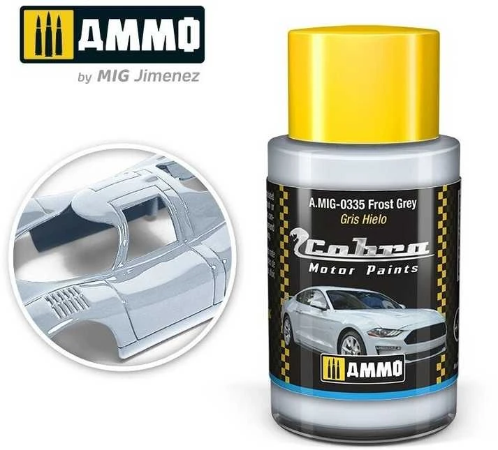 AMMO by MIG Jimenez AMMO MIG Cobra Motor matiniai dažai Frost Pilkas, 30 ml, 0335
