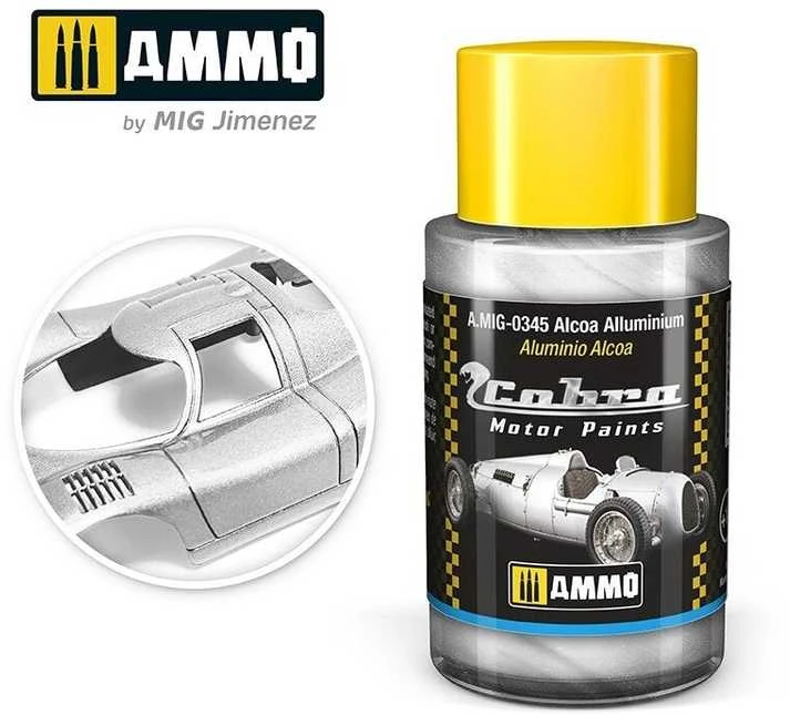 AMMO by MIG Jimenez AMMO MIG Cobra Motor automobilių dažai Alcoa Aliuminis 30 ml (0345)