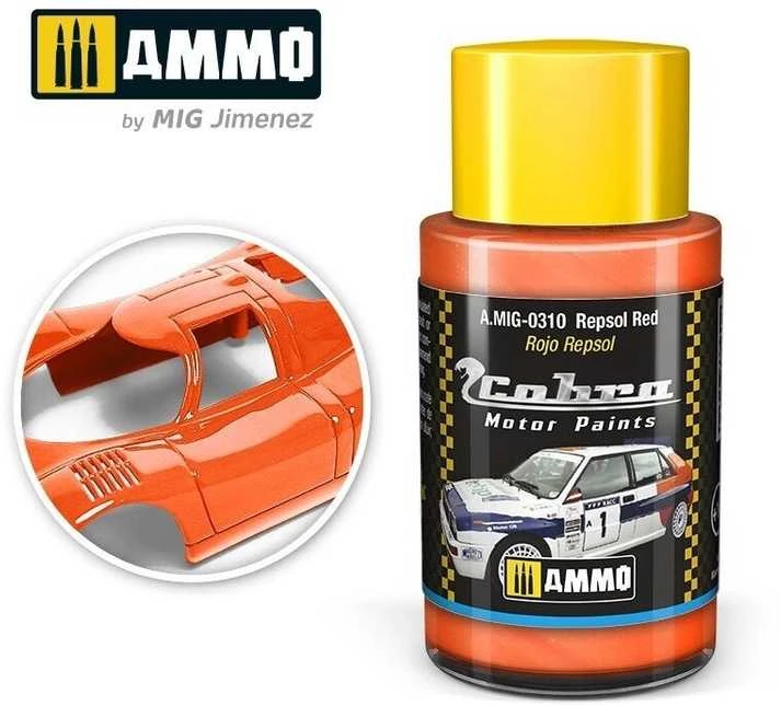 AMMO by MIG Jimenez AMMO MIG Cobra Motor dažai Repsol Raudona 30 ml (0310)