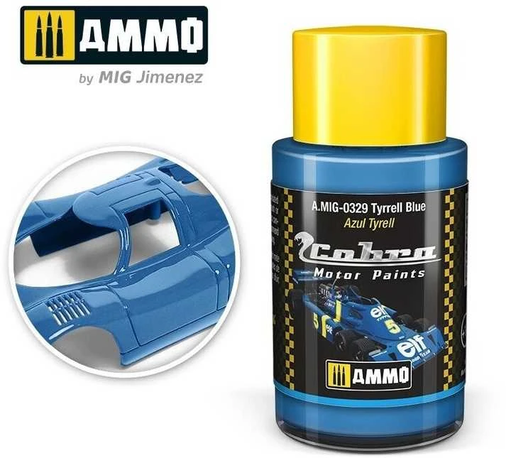 AMMO by MIG Jimenez AMMO MIG Cobra Motor dažai Tyrrell Mėlyna 30 ml, A.MIG-0329