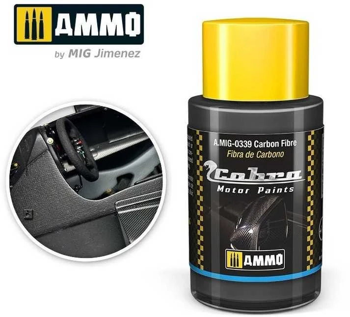 AMMO by MIG Jimenez AMMO MIG Cobra Motor dažai anglies pluošto 0339, 30 ml