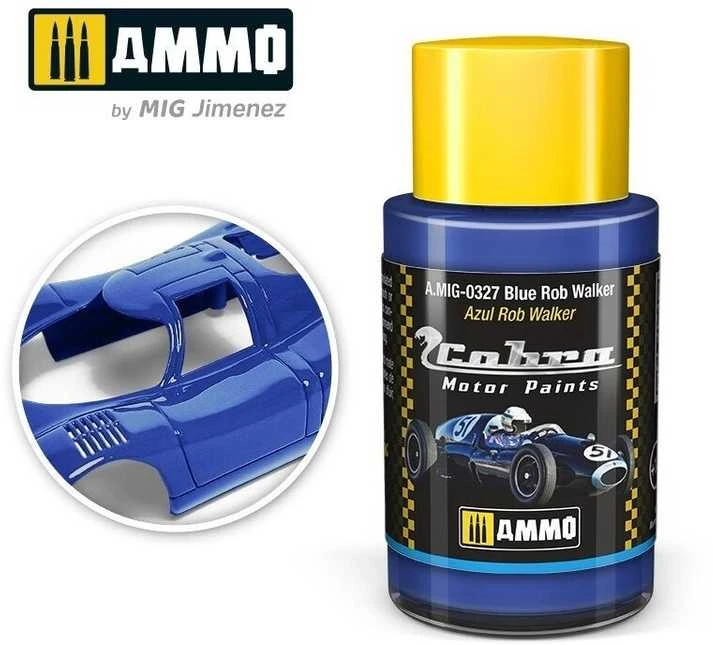 AMMO by MIG Jimenez AMMO MIG Cobra Motor Mėlyna Rob Walker automobilio dažai, 30 ml (0327)