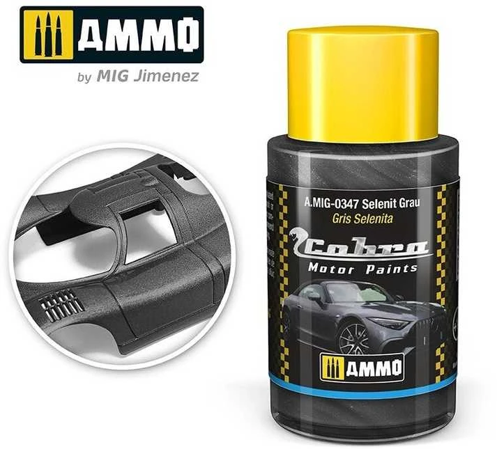 AMMO by MIG Jimenez AMMO MIG Cobra Motor automobilių dažai Selenit Grau 30 ml (0347)