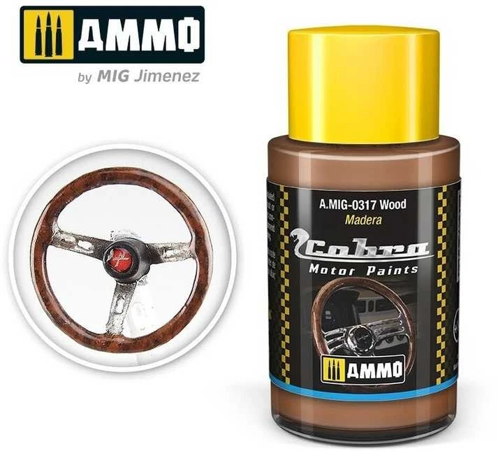 AMMO by MIG Jimenez AMMO MIG Cobra Motor dažai „Wood“ 30 ml, 0317