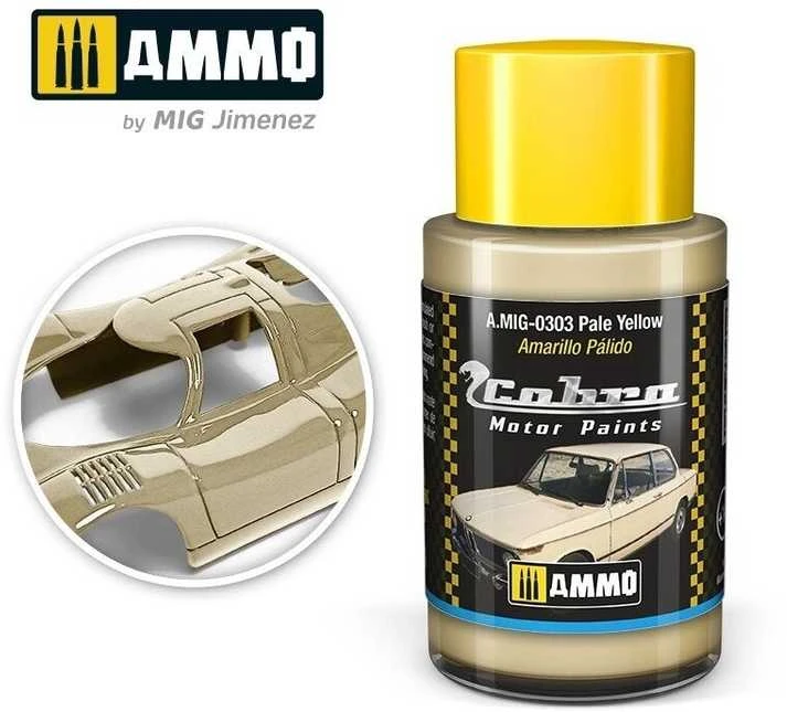 AMMO by MIG Jimenez AMMO MIG Cobra Motor dažai Šviesiai geltona 30 ml (0303)