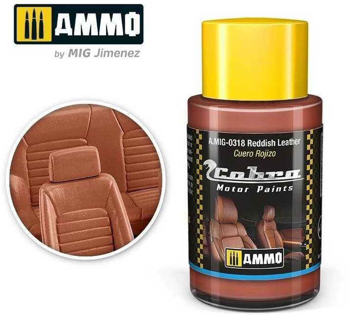 AMMO by MIG Jimenez AMMO MIG Cobra Motor dažai Reddish Leather, 30 ml (0318)