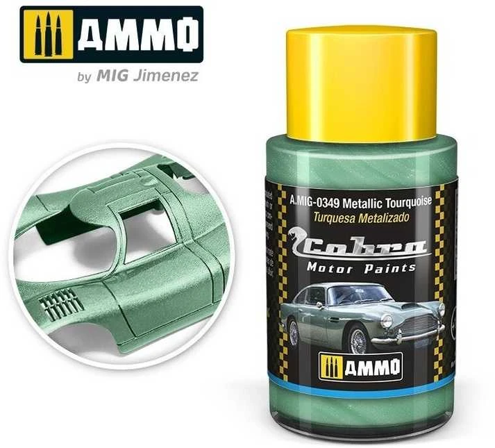 AMMO by MIG Jimenez AMMO MIG Cobra Motor dažai – turkio metalikas, 30 ml (0349)