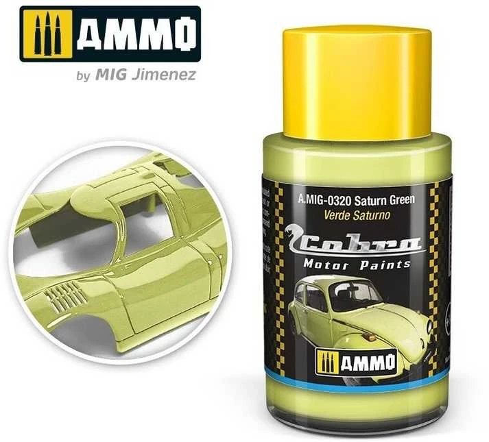 AMMO by MIG Jimenez AMMO MIG Cobra Motor automobilių dažai Saturn Žalias 30 ml (0320)