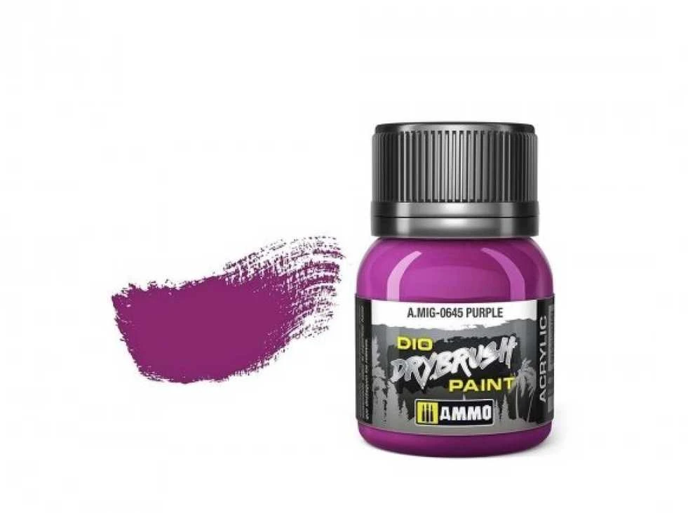 AMMO by MIG Jimenez AMMO MIG DRYBRUSH akriliniai dažai – Violetinė, 40 ml (A.MIG-0645)
