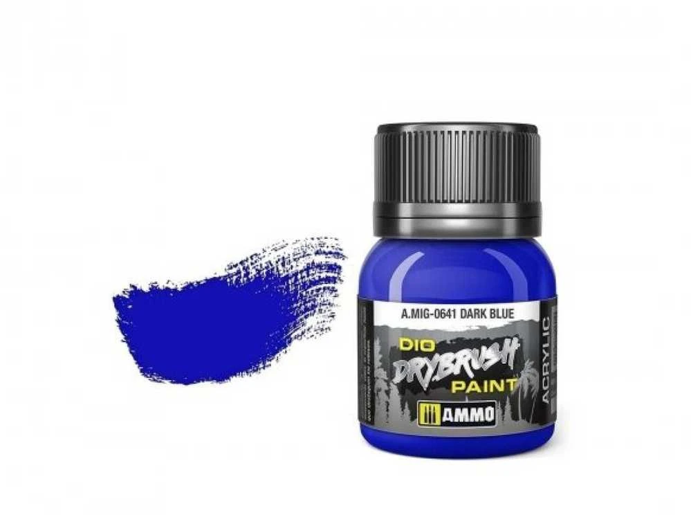 AMMO by MIG Jimenez AMMO MIG DRYBRUSH Dark Mėlyna 40 ml – sendinimo dažai, 0641