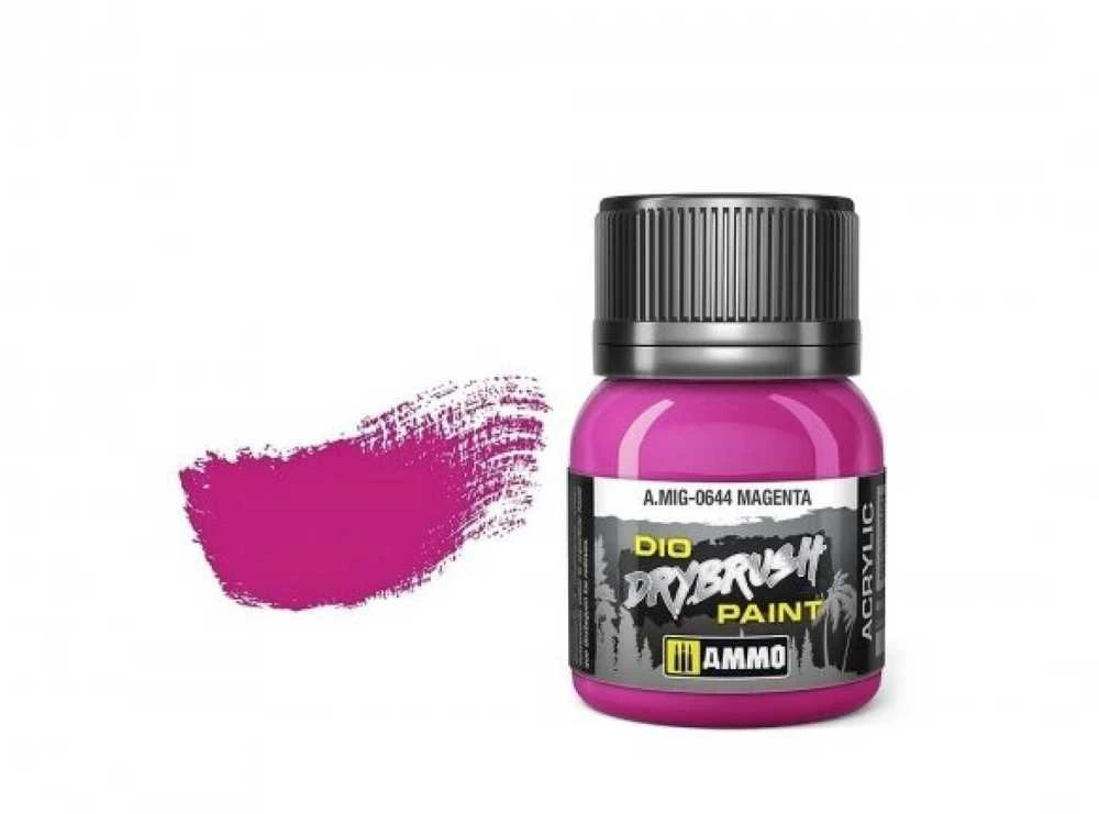 AMMO by MIG Jimenez AMMO MIG DRYBRUSH magenta 40 ml – sendinimo ir paryškinimo dažai (0644)