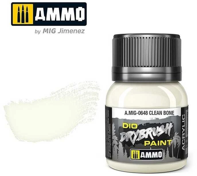 AMMO by MIG Jimenez AMMO MIG DRYBRUSH sendinimo dažai Clean Bone 40 ml (A.MIG-0648)