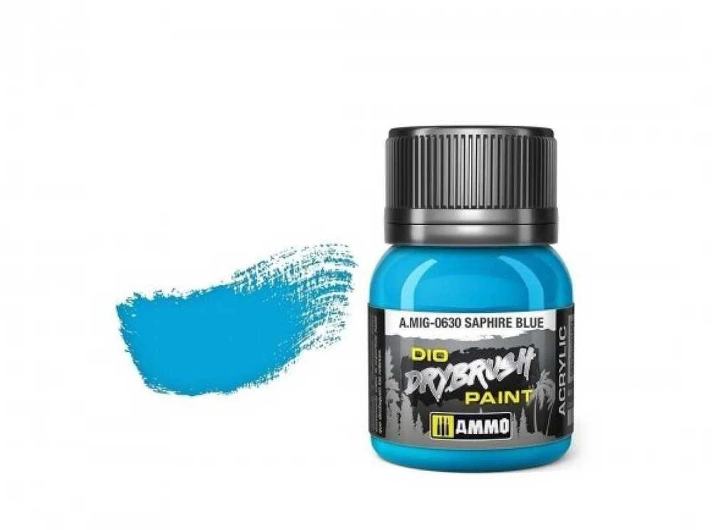 AMMO by MIG Jimenez AMMO MIG DRYBRUSH sendinimo dažai Safyro mėlyna 40 ml (0630)