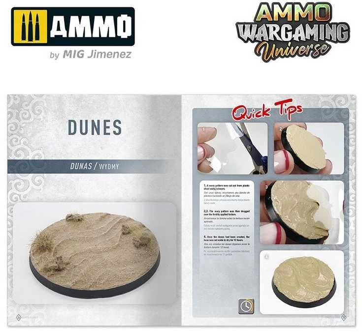 AMMO by MIG Jimenez AMMO MIG dykumų dioramų vadovas „Remote Deserts“, 28 psl.