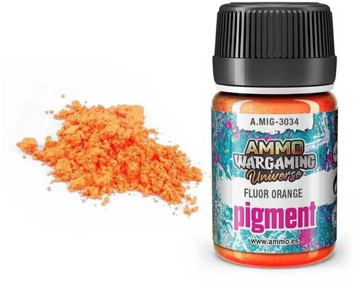 AMMO by MIG Jimenez AMMO MIG fluorescencinis oranžinis pigmentas 35 ml, miniatiūroms (3034)