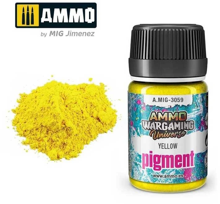 AMMO by MIG Jimenez AMMO MIG Geltonas pigmentas 35 ml (3059) – miniatiūroms, miesto efektams