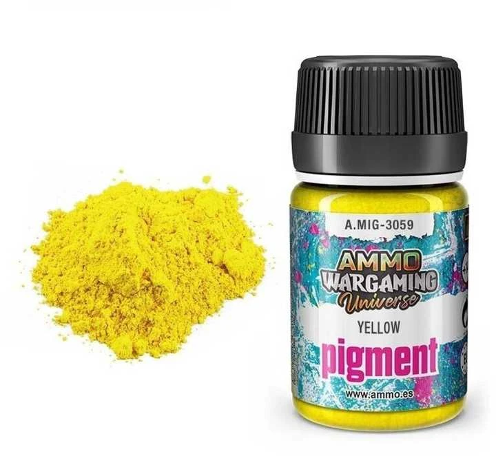AMMO by MIG Jimenez AMMO MIG Geltonas pigmentas 35 ml (3059) – miniatiūroms, miesto efektams