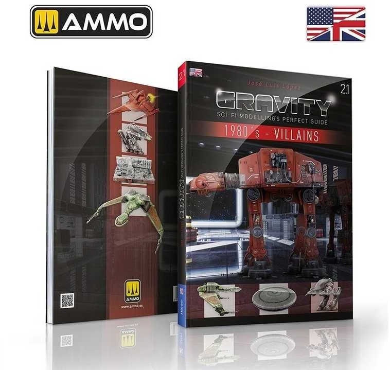 AMMO by MIG Jimenez AMMO MIG GRAVITY 2.1: 80‑ųjų sci‑fi piktadariai – modeliavimo vadovas (EN)