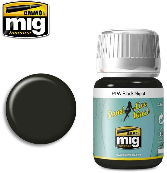 AMMO by MIG Jimenez AMMO MIG Juodas Night panelių linijų sendinimo ploviklis 35 ml