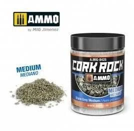 AMMO by MIG Jimenez AMMO MIG kamštinės granulės akmenims Stone Pilkas Medium 100ml