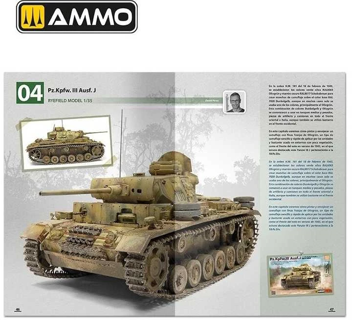 AMMO by MIG Jimenez AMMO MIG knyga: Vokiškų tankų dažymas 1943–1944, maskavimas, Zimmerit 6303