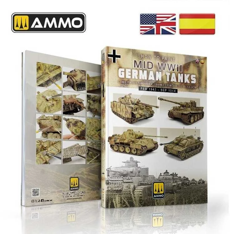 AMMO by MIG Jimenez AMMO MIG knyga: Vokiškų tankų dažymas 1943–1944, maskavimas, Zimmerit 6303