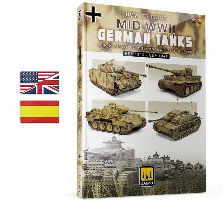 AMMO by MIG Jimenez AMMO MIG knyga: Vokiškų tankų dažymas 1943–1944, maskavimas, Zimmerit 6303
