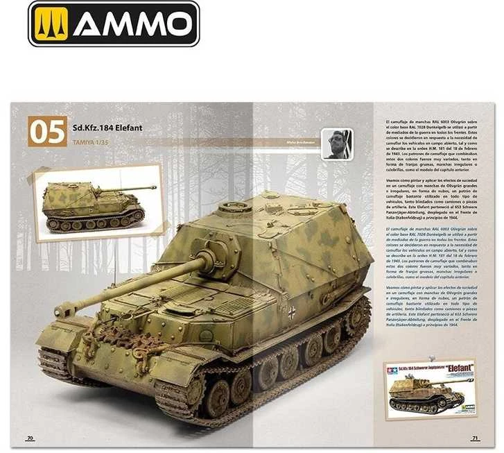 AMMO by MIG Jimenez AMMO MIG knyga: Vokiškų tankų dažymas 1943–1944, maskavimas, Zimmerit 6303