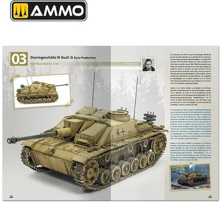 AMMO by MIG Jimenez AMMO MIG knyga: Vokiškų tankų dažymas 1943–1944, maskavimas, Zimmerit 6303